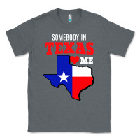 Charcoal Heather state of texas somebody loves me Classic Tee - artisFamous