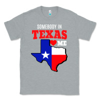 Heather Grey state of texas somebody loves me Classic Tee - artisFamous