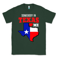 Sports Green state of texas somebody loves me Classic Tee - artisFamous