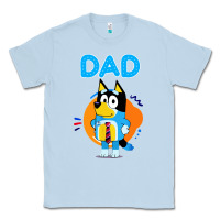 Dusty Blue bluey dad lover forever Classic Tee - artisFamous