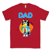Red bluey dad lover forever Classic Tee - artisFamous