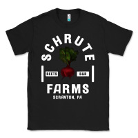 Black the office schrute farms premium Classic Tee - artisFamous