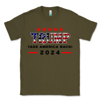 Army Green donald trump 2024 take america back election Classic Tee - artisFamous