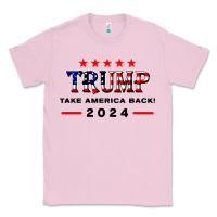 Bubblegum Pink donald trump 2024 take america back election Classic Tee - artisFamous