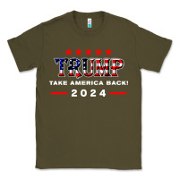 Army Green donald trump 2024 take america back election Classic Tee - artisFamous
