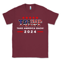 Burgundy donald trump 2024 take america back election Classic Tee - artisFamous