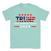 Seafoam donald trump 2024 take america back election Classic Tee - artisFamous