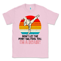 Bubblegum Pink karate girl kick Classic Tee - artisFamous