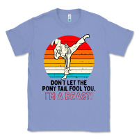 Colony Blue karate girl kick Classic Tee - artisFamous