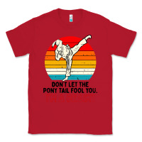 Red karate girl kick Classic Tee - artisFamous