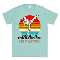 Seafoam karate girl kick Classic Tee - artisFamous