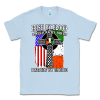 Dusty Blue irish by blood american Classic Tee - artisFamous