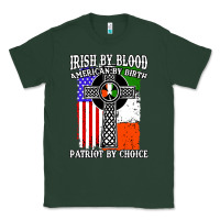 Sports Green irish by blood american Classic Tee - artisFamous