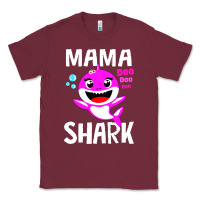 Burgundy mama shark doo doo shirt Classic Tee - artisFamous