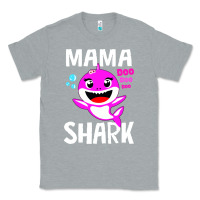 Heather Grey mama shark doo doo shirt Classic Tee - artisFamous
