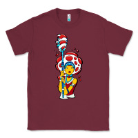 Burgundy mushroom Classic Tee - artisFamous