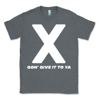 Charcoal Heather x gon' give it to ya d.m.x t shirt Classic Tee - artisFamous