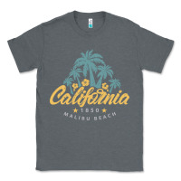 Charcoal Heather california malibu beach Classic Tee - artisFamous