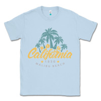 Dusty Blue california malibu beach Classic Tee - artisFamous