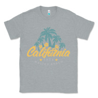 Heather Grey california malibu beach Classic Tee - artisFamous