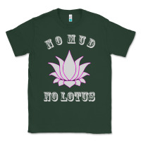Sports Green no mud no lotus tee buddha buddhist yoga Classic Tee - artisFamous