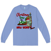 Colony Blue christmas time in new york Long Sleeve Tee - BarkalooDesign