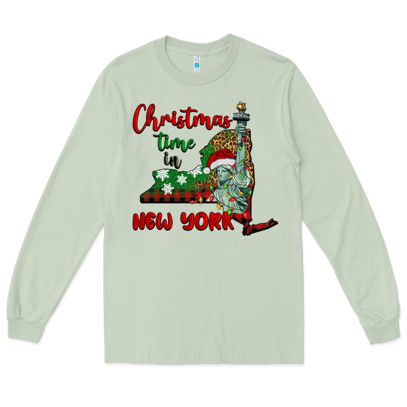 Christmas Time In New York Long Sleeve Tee by BarkalooDesign | Teevron
