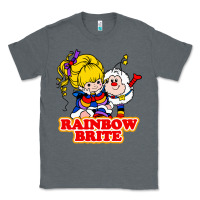 Charcoal Heather rainbow brite Classic Tee - artisFamous