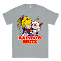 Heather Grey rainbow brite Classic Tee - artisFamous