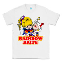 White rainbow brite Classic Tee - artisFamous