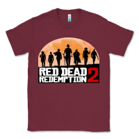 Burgundy red dead redemption Classic Tee - artisFamous