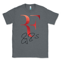 Charcoal Heather rf federer Classic Tee - artisFamous