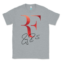 Heather Grey rf federer Classic Tee - artisFamous