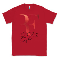 Red rf federer Classic Tee - artisFamous