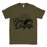 Army Green cruise ship bon voyage Classic Tee - artisFamous