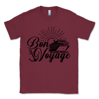 Burgundy cruise ship bon voyage Classic Tee - artisFamous