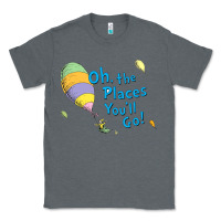 Charcoal Heather seuss oh the places you’ll go Classic Tee - artisFamous