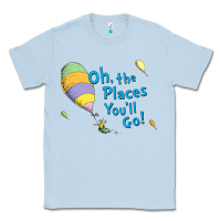 Dusty Blue seuss oh the places you’ll go Classic Tee - artisFamous