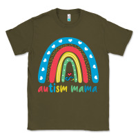 Army Green Autism Mama Classic Tee - artisFamous
