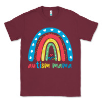 Burgundy Autism Mama Classic Tee - artisFamous