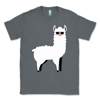 Charcoal Heather llama Classic Tee - artisFamous