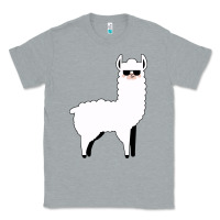 Heather Grey llama Classic Tee - artisFamous