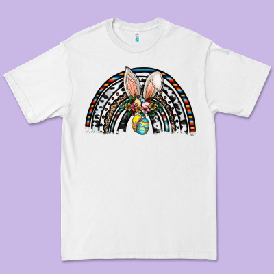 Easter Rainbow Premium Tee Designed By Cowhidedigitalart