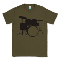 Army Green drums drummer Classic Tee - artisFamous