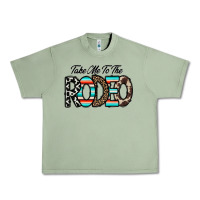 Oil Green take me to the rodeo Urban Heavy Tee - CowhideDigitalArt
