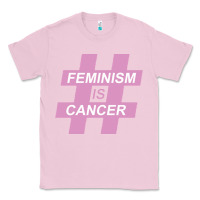 Bubblegum Pink feminism is cancer Classic Tee - artisFamous