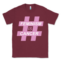 Burgundy feminism is cancer Classic Tee - artisFamous