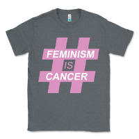 Charcoal Heather feminism is cancer Classic Tee - artisFamous
