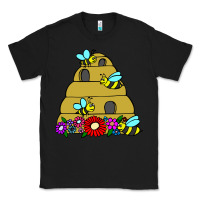 Black bee hive Classic Tee - artisFamous