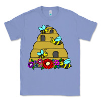 Colony Blue bee hive Classic Tee - artisFamous